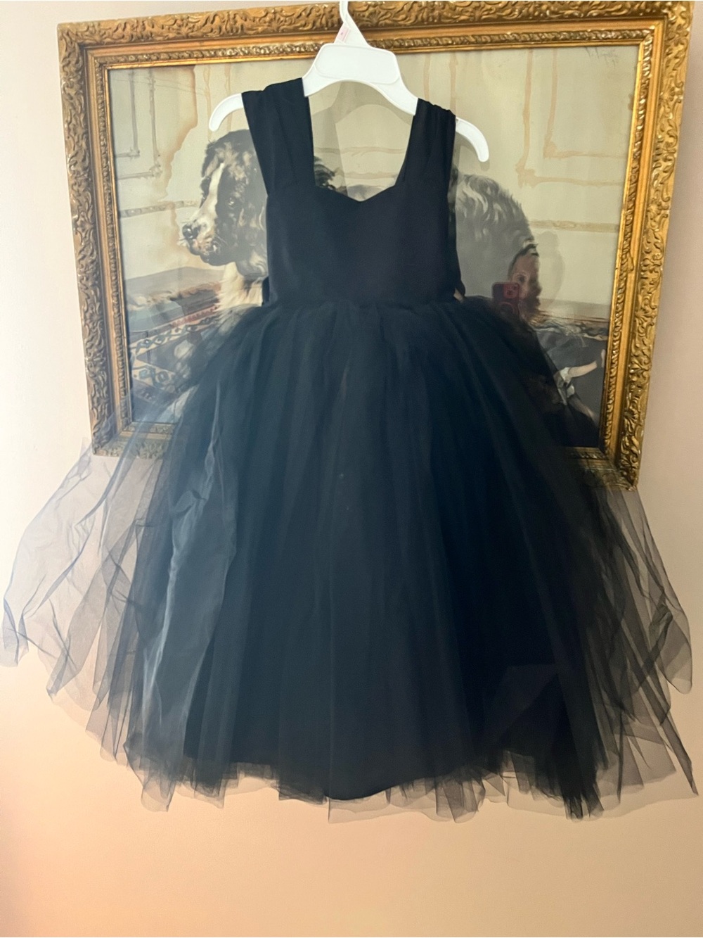 Black Tulle Party Dress with Full Skirt from OliviaKateCouture on Etsy